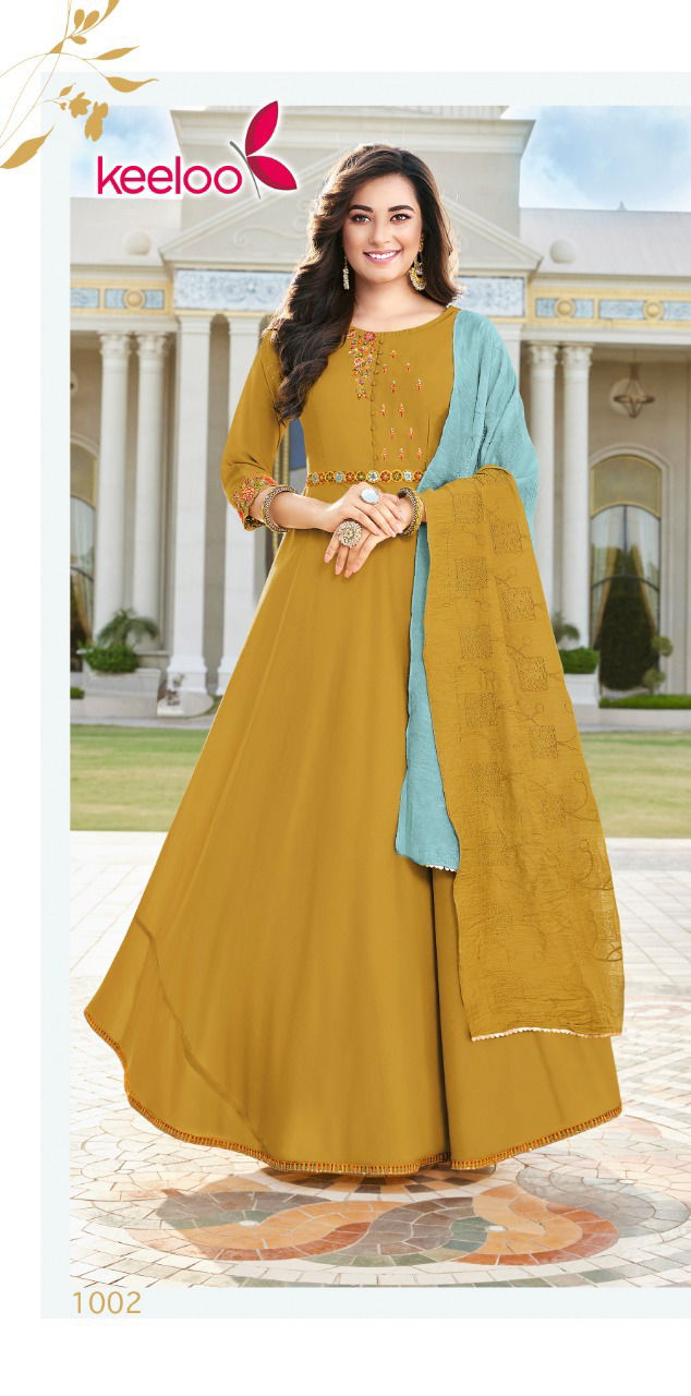 KEELOO Gracie 1 Fancy Festive Wear Designer Heavy Long Anarkali Kurti Collection